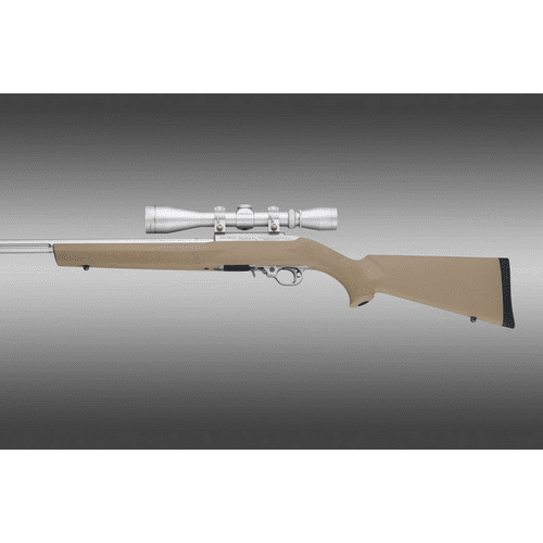 Hogue Ruger 10-22 Rubber OverMolded Stock - Flat Dark Earth, .920 Diameter Barrel